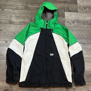 Volcom Nimbus Snowboard Ski Full Zip Green White Black Jacket - Men's Medium